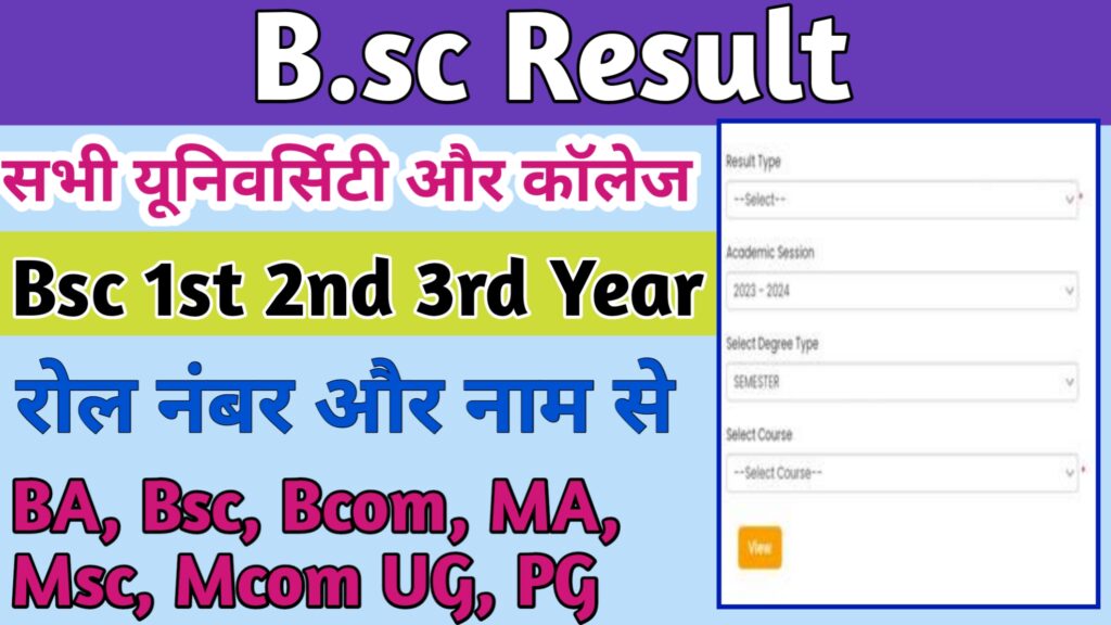 Bsc Result 2024: