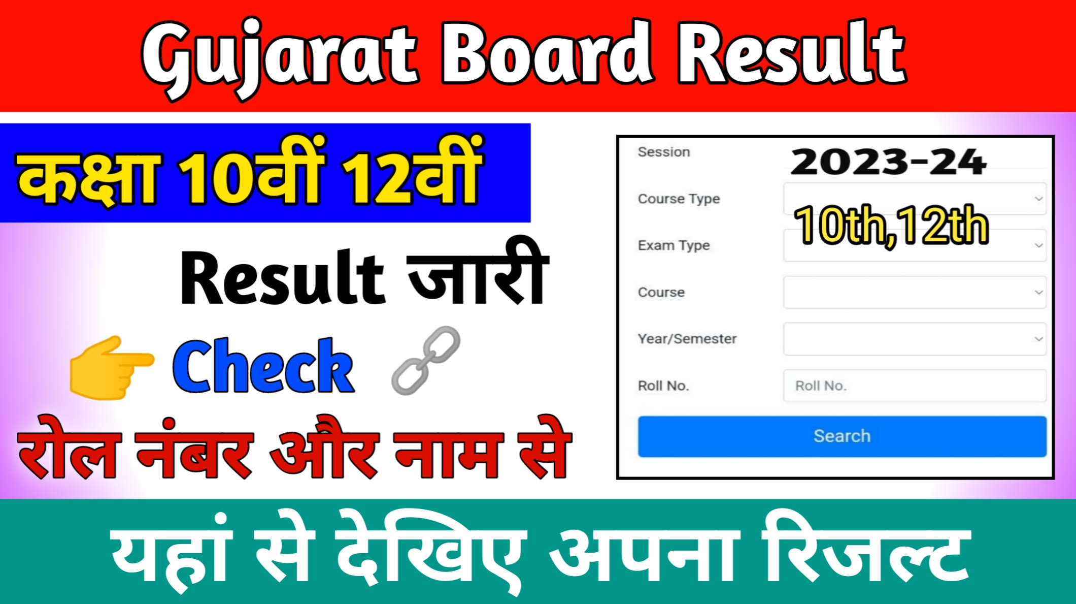 Gujarat Board Result 2024: