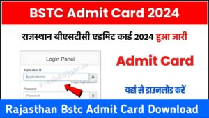 Rajasthan BSTC Admit Card 2024 Download [Link] Official Website @predeledraj2024.in Pre deled Exam Admit Card-